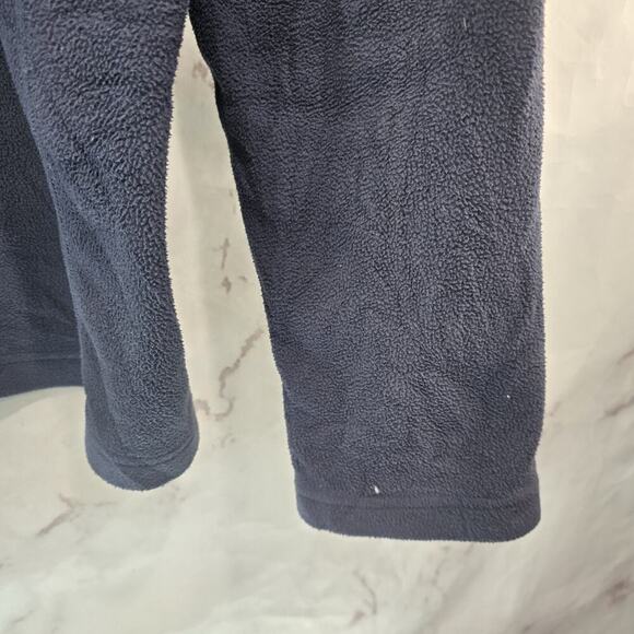 The North Face Jacket Mens Large Blue Black Fleece Full Zip Chest Pocket Mock - Picture 4 of 9